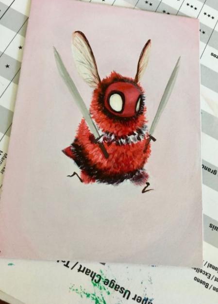 当皮卡丘变成了蜜蜂，加拿大艺术家的这些画都好可爱