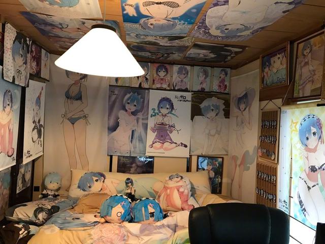 日本网友装修了间全是雷姆的房间：花了差不多300万