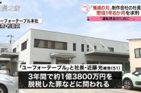 日本检察院请求法院判ufotable社长1年8个月