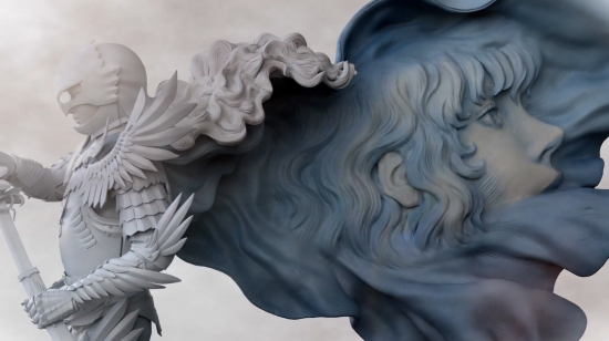 《剑风传奇》格斯&格里菲斯雕像 神之手与狂战士